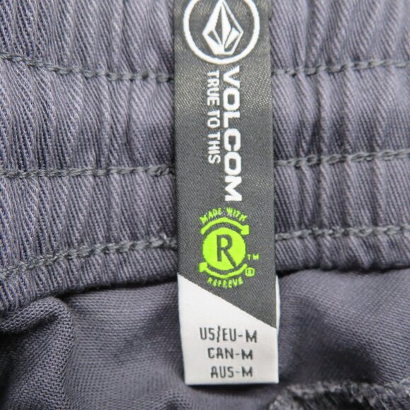 Volcom Shorts Mens Medium Gray Frickin Elastic Waist 19‎ Walk Hybrid REPREVE Eco - Picture 4 of 10